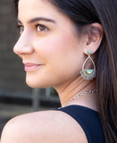 Sterling Silver Lace and Turquoise Earrings - Barse Jewelry