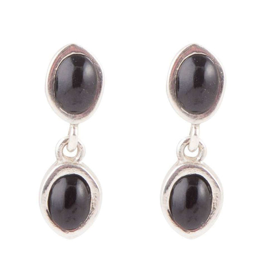 Sterling Silver Black Onyx Drop Earrings - Barse Jewelry - Flyclothing LLC