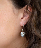 Sterling Silver Engraved Heart Hoop Earrings - Barse Jewelry - Flyclothing LLC