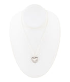 Sterling Silver Engraved Heart Pendant Neckalce