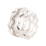 Marcasite and Sterling Silver Stack Ring Set