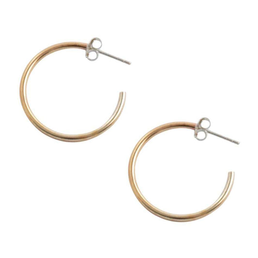 Sterling Silver Post Hoop Earrings, 2.5cm - Barse Jewelry - Flyclothing LLC