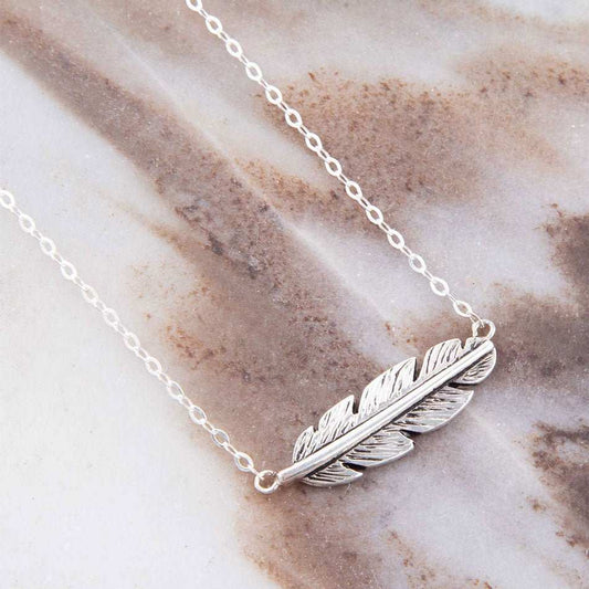 Sterling Silver Quill Necklace - Barse Jewelry - Flyclothing LLC