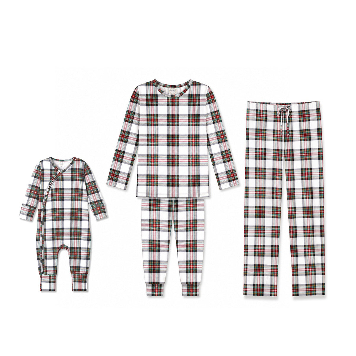 Christmas Plaid Family Matching Soft Bamboo Pajamas - Tesa Babe - Flyclothing LLC