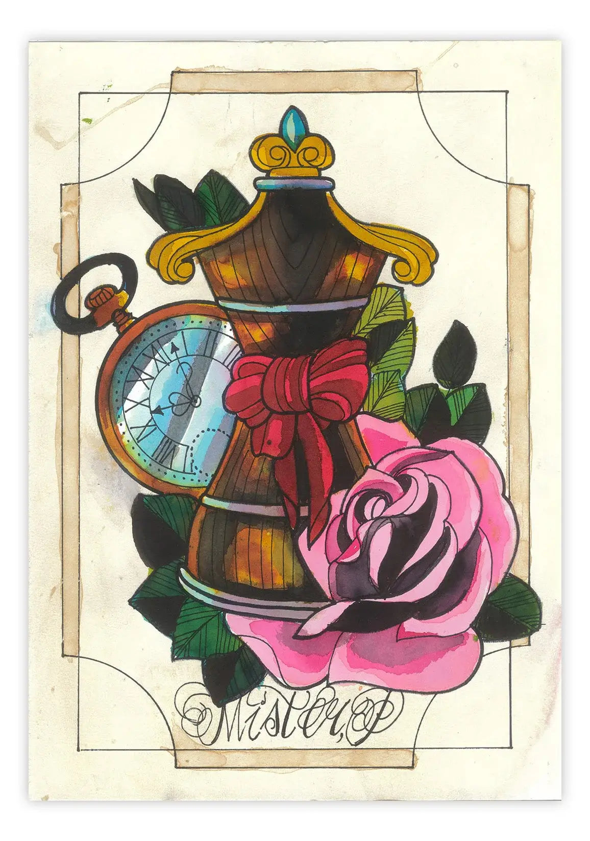 Black Market Art Company Stitch in Time Print - Black Market Art Company - Flyclothing LLC
