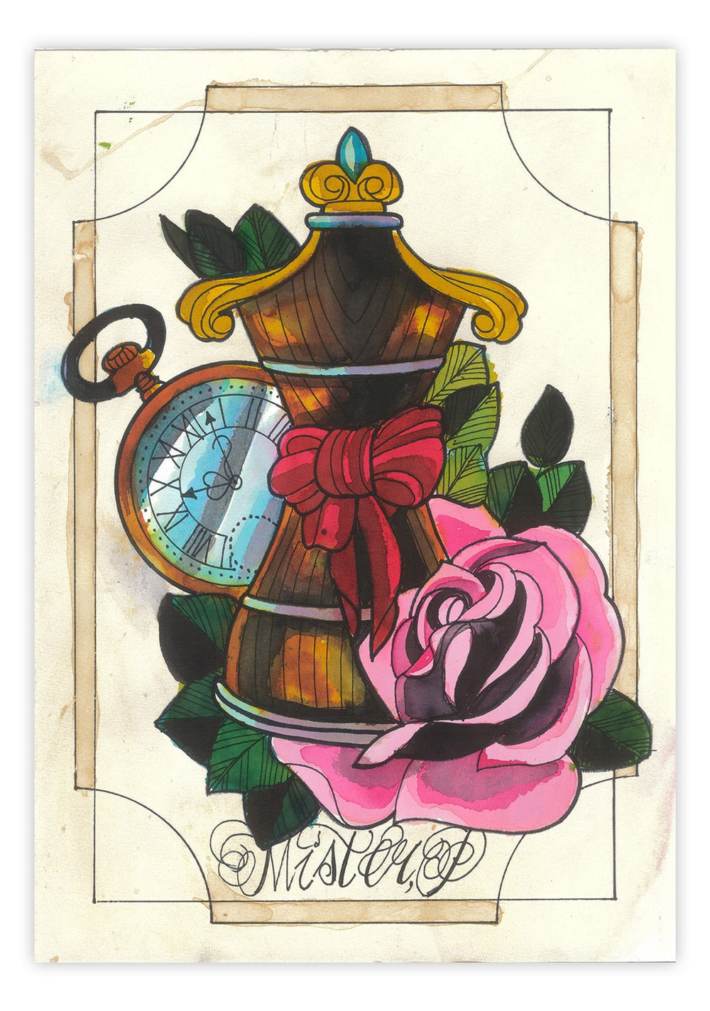 Black Market Art Company Stitch in Time Print