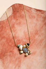 Stone Gem Charm Pendant Necklace