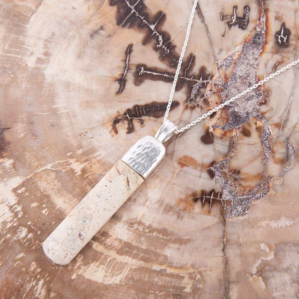 Straightaway African Opal Pendant Necklace - Barse Jewelry - Flyclothing LLC