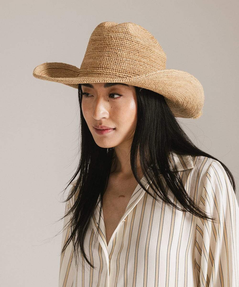Ames Packable Straw Cowboy Hat - GIGI PIP - Flyclothing LLC