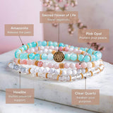 Stress Reliever Bracelet Pack of 4 - Conscious Items - Flyclothing LLC
