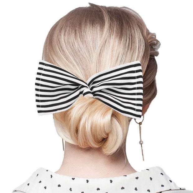 Striped Deft Bun Maker Hair Band - Madeline Love - Flyclothing LLC