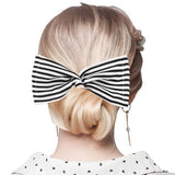 Striped Deft Bun Maker Hair Band - Madeline Love - Flyclothing LLC