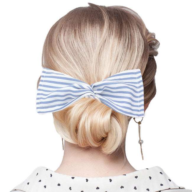 Striped Deft Bun Maker Hair Band - Madeline Love - Flyclothing LLC