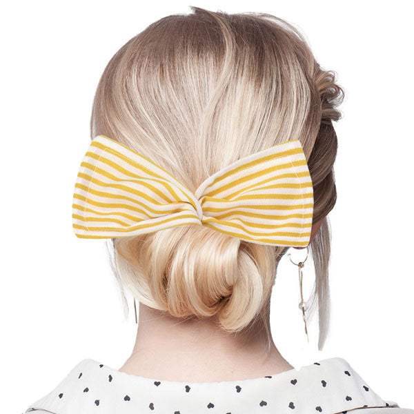 Striped Deft Bun Maker Hair Band - Madeline Love - Flyclothing LLC