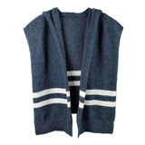 Striped Knit Hoodie Top - Madeline Love - Flyclothing LLC