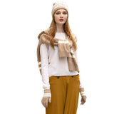 Striped Knit Hoodie Top - Madeline Love - Flyclothing LLC