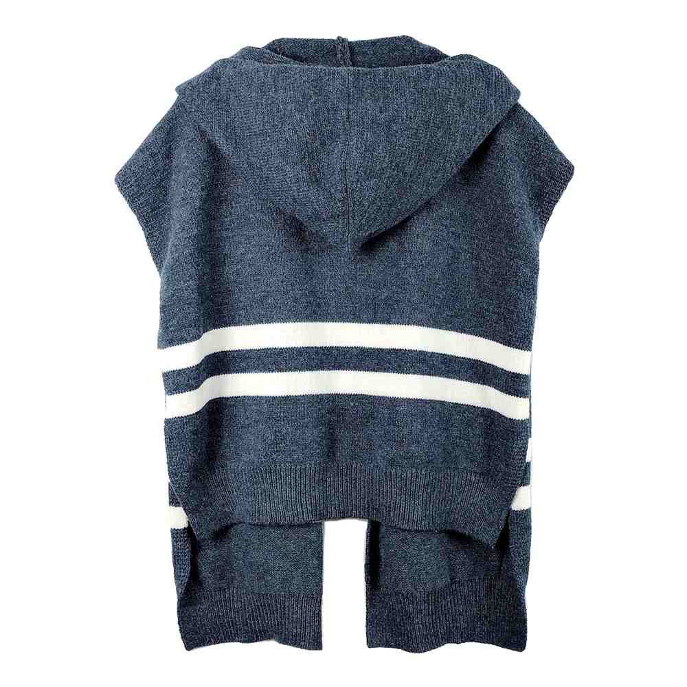 Striped Knit Hoodie Top - Madeline Love - Flyclothing LLC