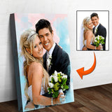 Couple Watercolor Sign II - Tailored Canvases - Flyclothing LLC