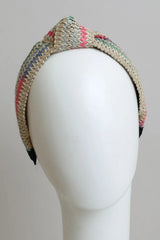 Twine Woven Knotted Headband – Rustic Elegance