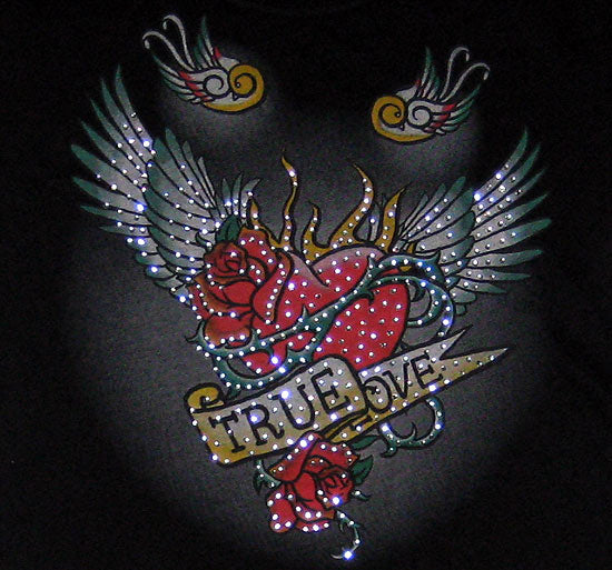 Sugar & Rox Love Guitar Tee - Sugar and Rox - Flyclothing LLC