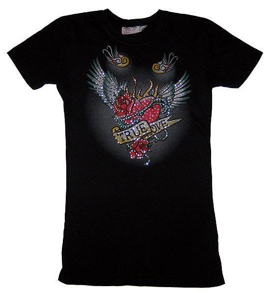 Sugar & Rox Rose True Love Tee - Sugar and Rox - Flyclothing LLC