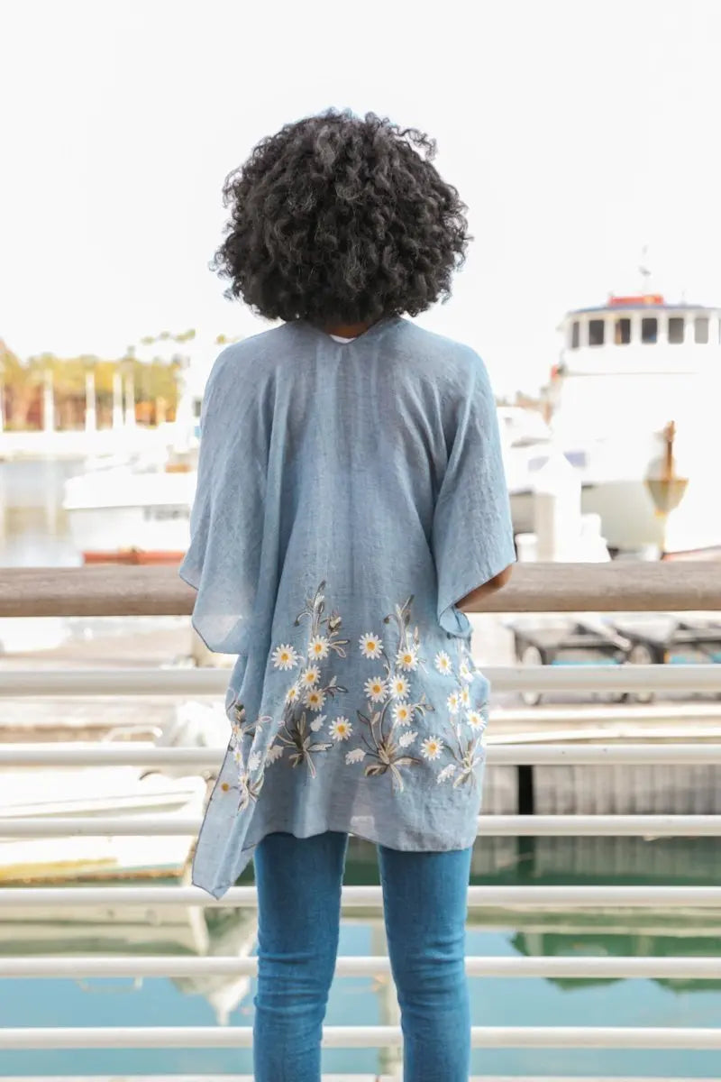 Spring Daisy Kimono - Boho Clothing and Accessories - Flyclothing LLC