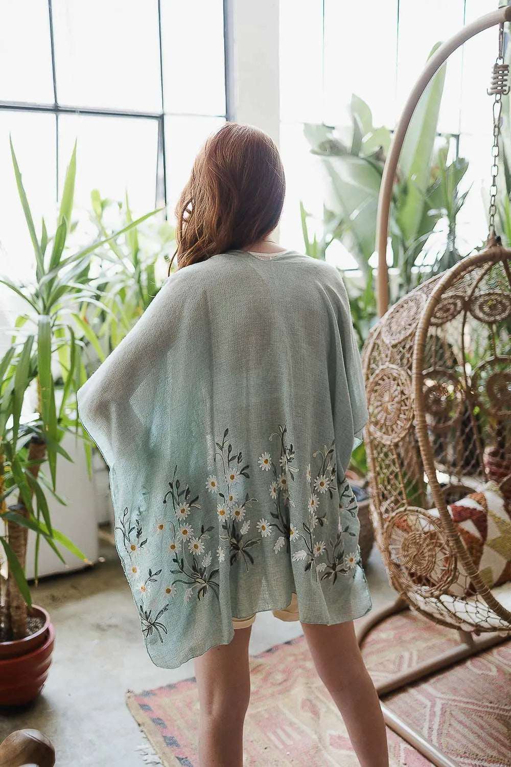 Spring Daisy Kimono - Boho Clothing and Accessories - Flyclothing LLC