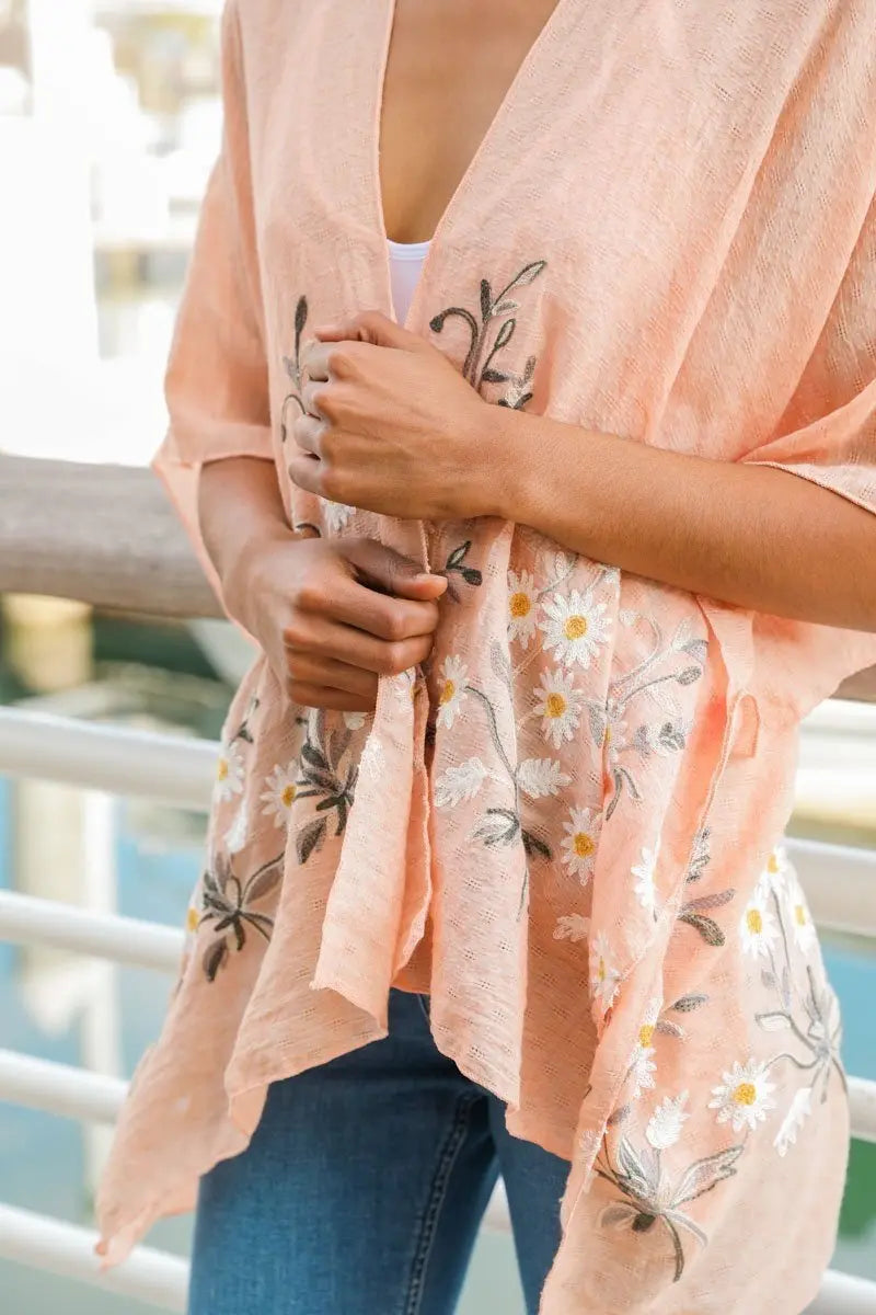 Spring Daisy Kimono - Boho Clothing and Accessories - Flyclothing LLC