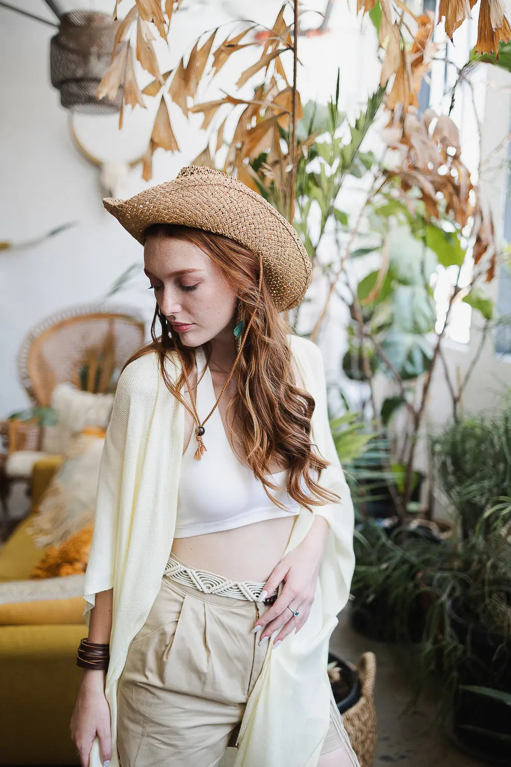 Summer Frayed Trim Kimono - Boho Clothing and Accessories - Flyclothing LLC