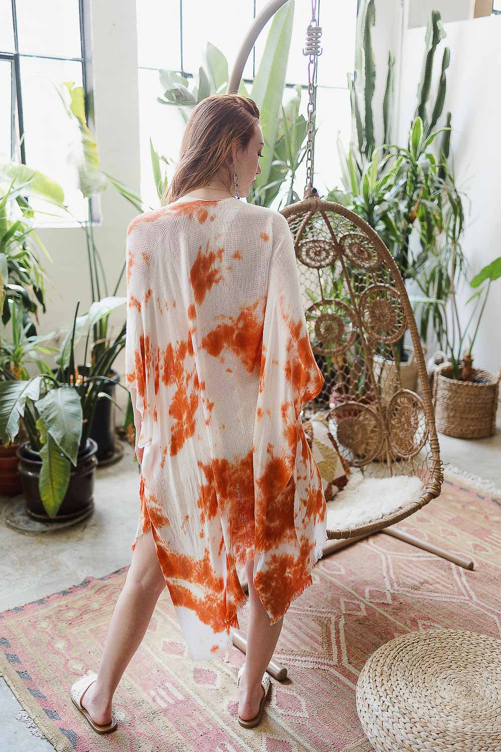 Summer Tie-Dye Kimono - Boho Clothing and Accessories - Flyclothing LLC