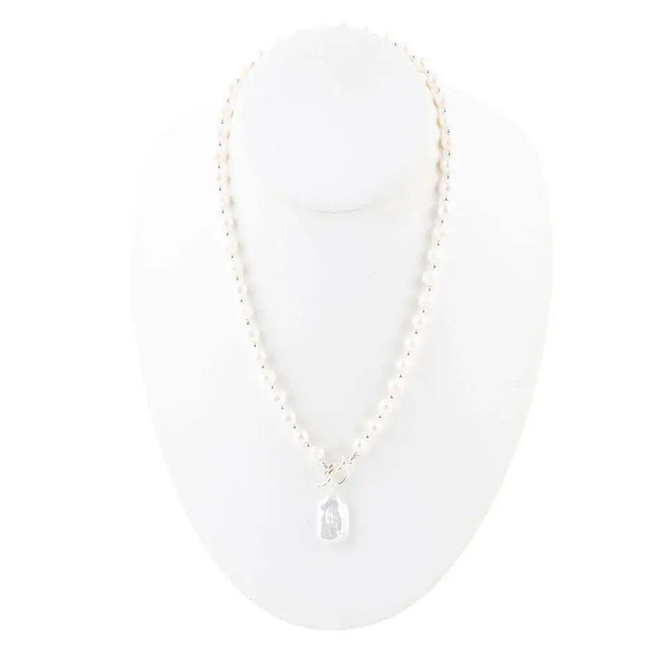 Sunday Best Pearl Toggle Necklace - Barse Jewelry - Flyclothing LLC