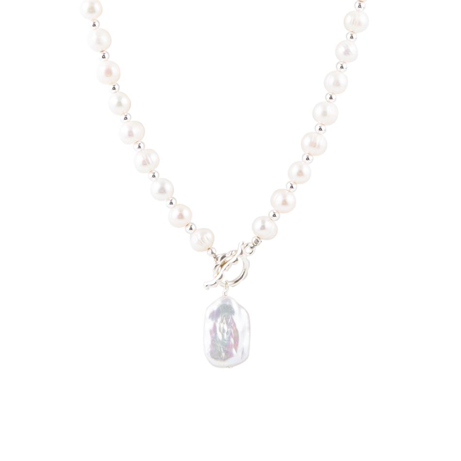 Sunday Best Pearl Toggle Necklace - Barse Jewelry