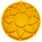 Sunflower Softie eTray Slow Feeder Dog Bowl | Soft Shallow Lick Mat | Yellow & Purple | USA Made - SodaPup/True Dogs, LLC - Flyclothing LLC
