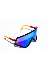 The Powerhouse |  Blue Polarized Retro Macho Sunglasses - Shinesty