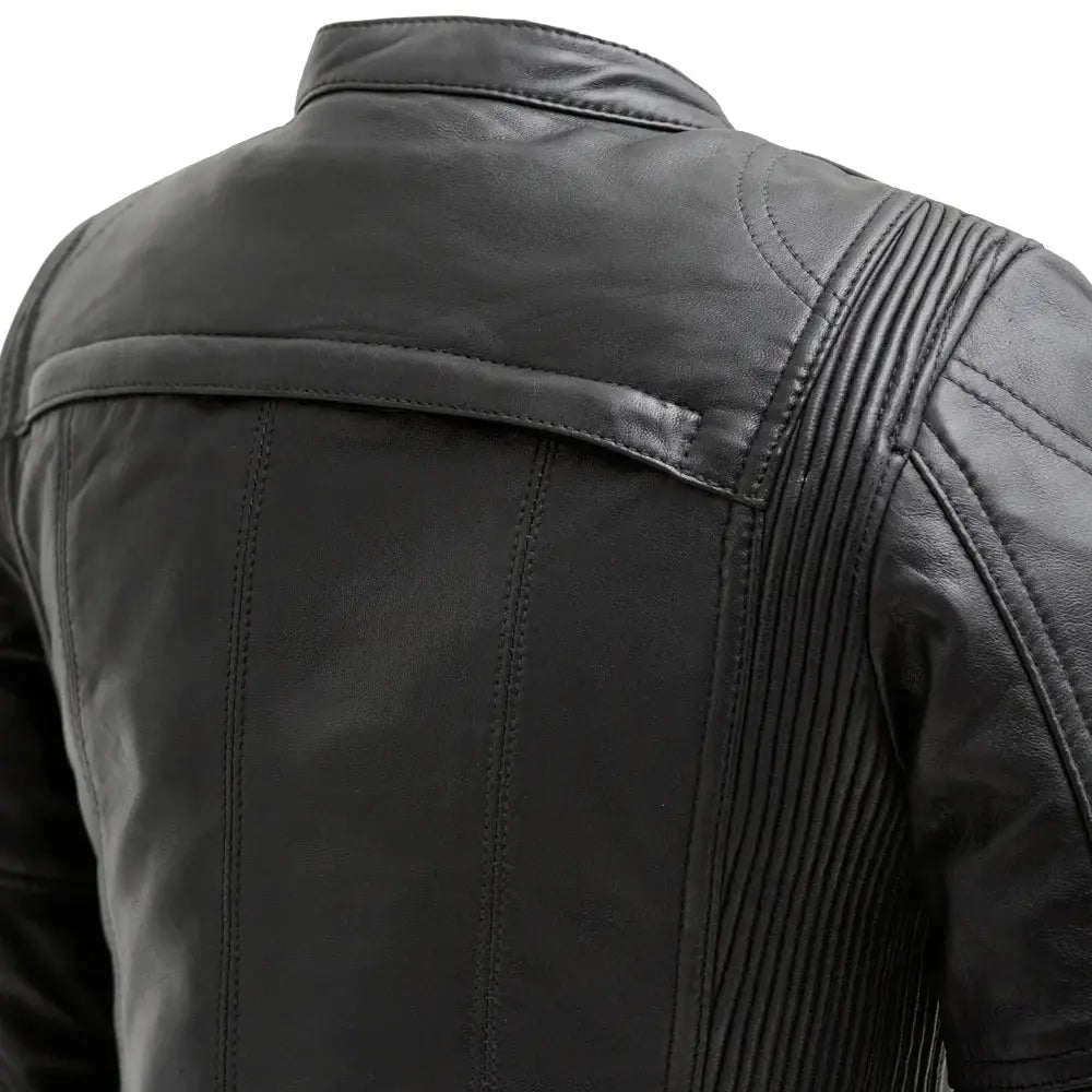 Supastar - Womens Motorcycle Leather Jacket - First Manufacturing Company - Flyclothing LLC