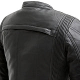 Supastar - Womens Motorcycle Leather Jacket - First Manufacturing Company - Flyclothing LLC