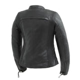 Supastar - Womens Motorcycle Leather Jacket - First Manufacturing Company - Flyclothing LLC