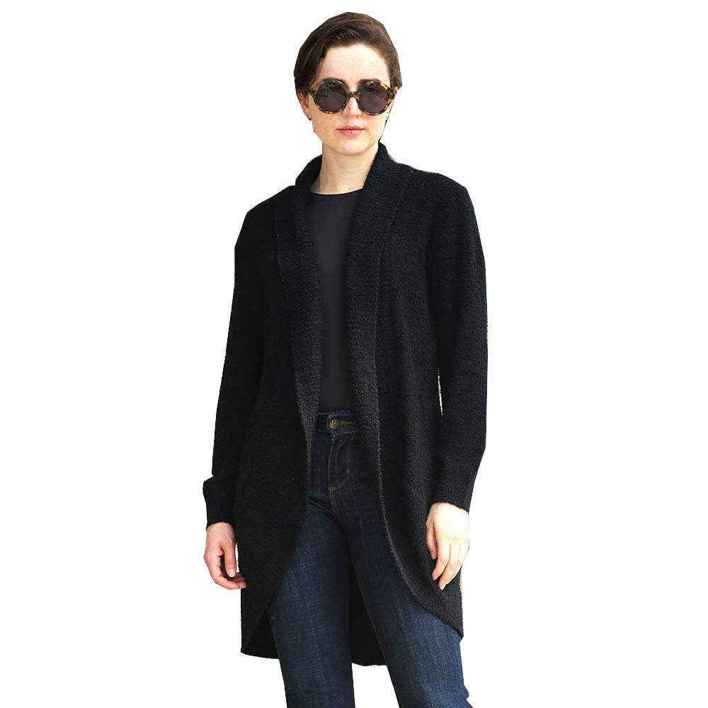Super Soft Solid Open Cardigans - Madeline Love - Flyclothing LLC