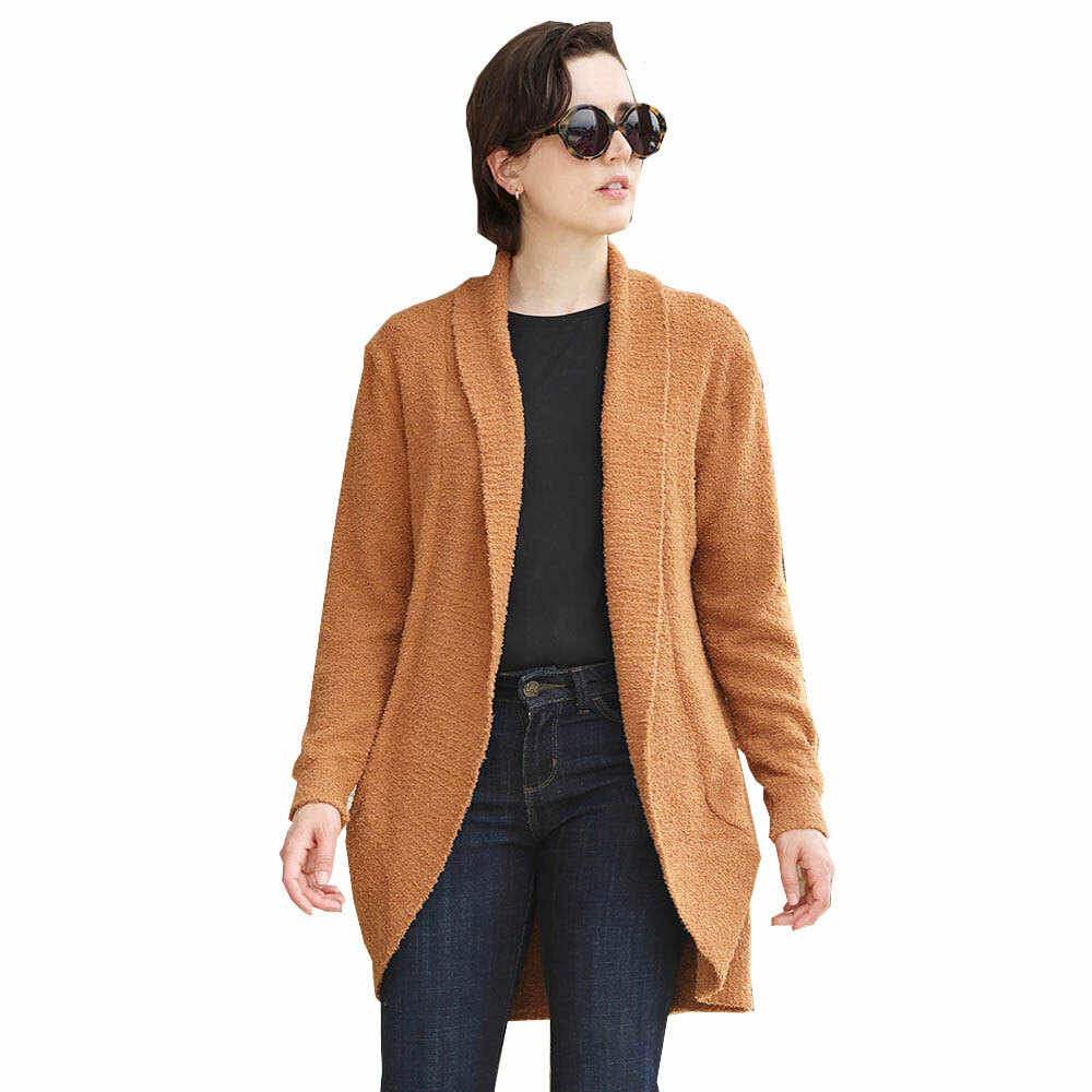 Super Soft Solid Open Cardigans - Madeline Love - Flyclothing LLC