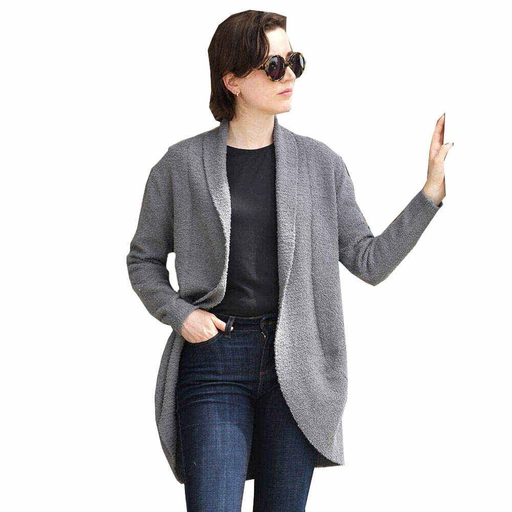 Super Soft Solid Open Cardigans - Madeline Love - Flyclothing LLC