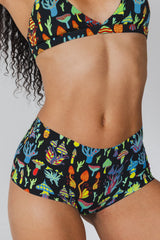 The Super Shroom | Neon Mushrooms Women’s Seamless Boyshort - Shinesty - Flyclothing LLC