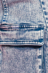 DREAMCATCHER WASHED DENIM SKIRT - Flying Tomato - Flyclothing LLC