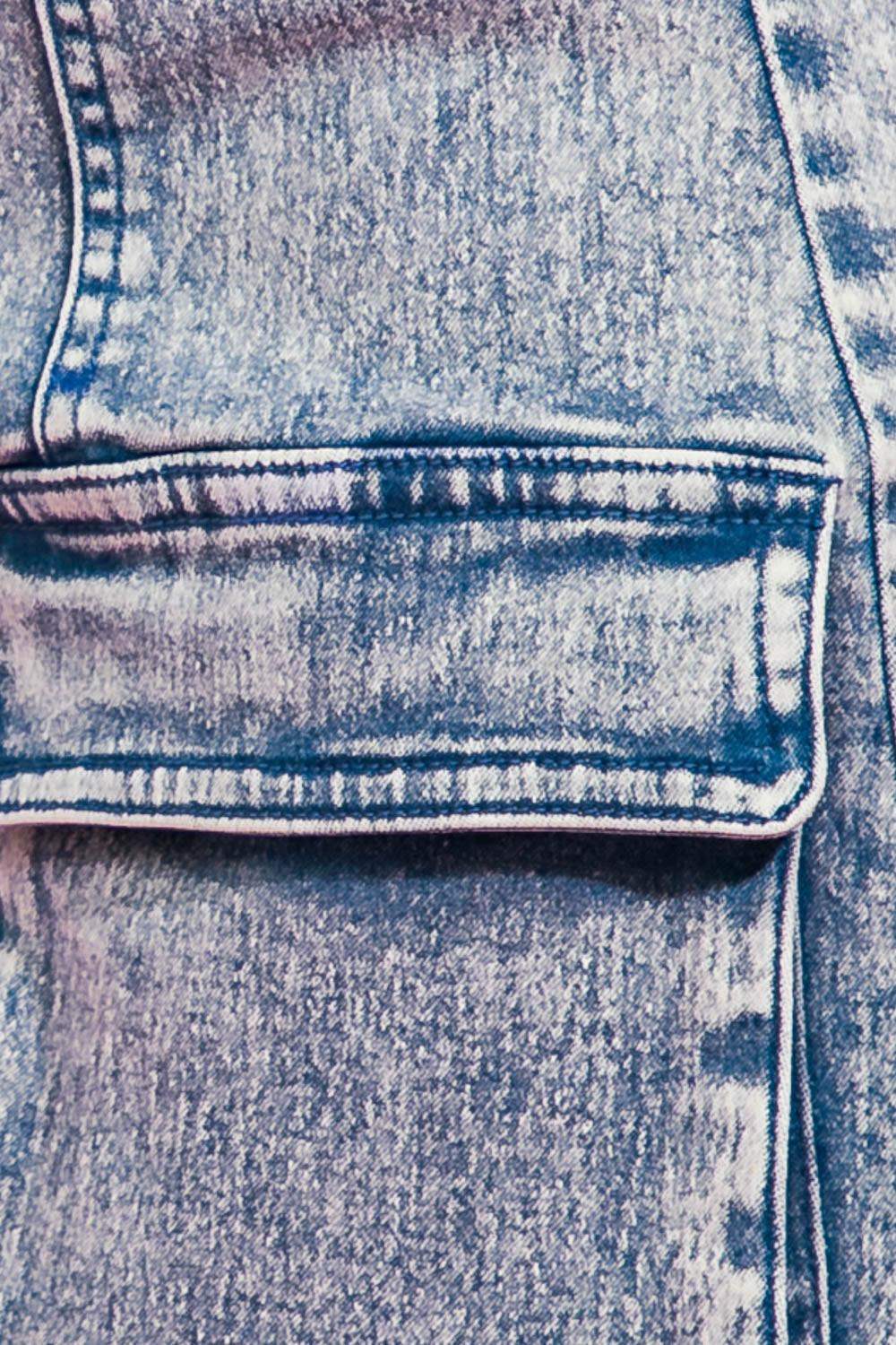 DREAMCATCHER WASHED DENIM SKIRT - Flying Tomato - Flyclothing LLC