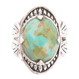 Sweet Dreams Faceted Blue Turquoise and Sterling Silver Ring - Barse Jewelry