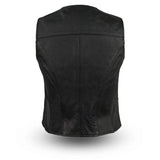 Sweet Sienna Women's Motorcycle Leather Vest - First Manufacturing Company - Flyclothing LLC