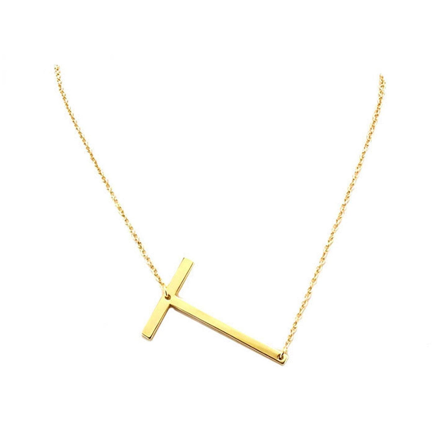 T Monogram Metal Pendant Necklace - Madeline Love - Flyclothing LLC