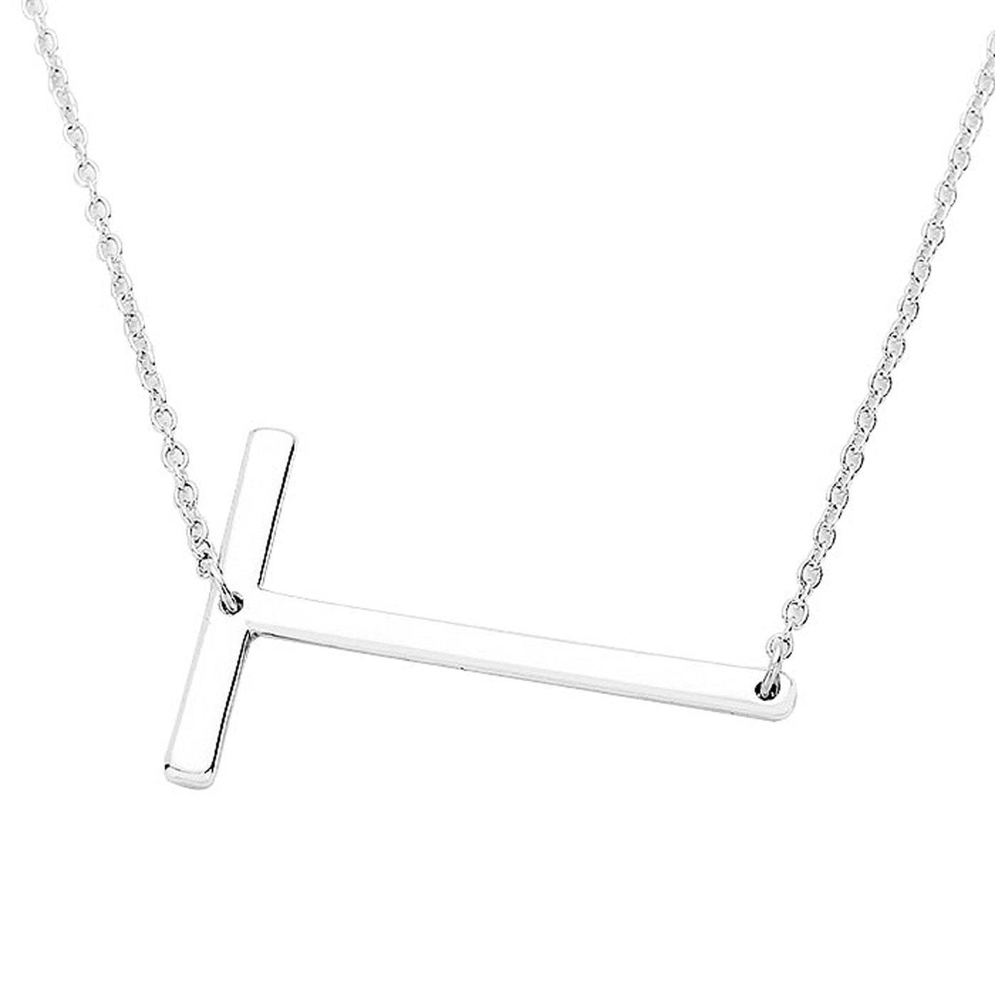 T Monogram Metal Pendant Necklace - Madeline Love - Flyclothing LLC