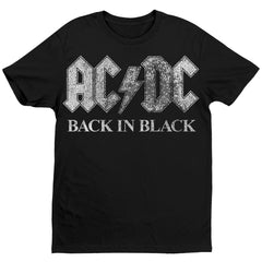 AC/DC Back In Black T-Shirt - Black - Get Down Art