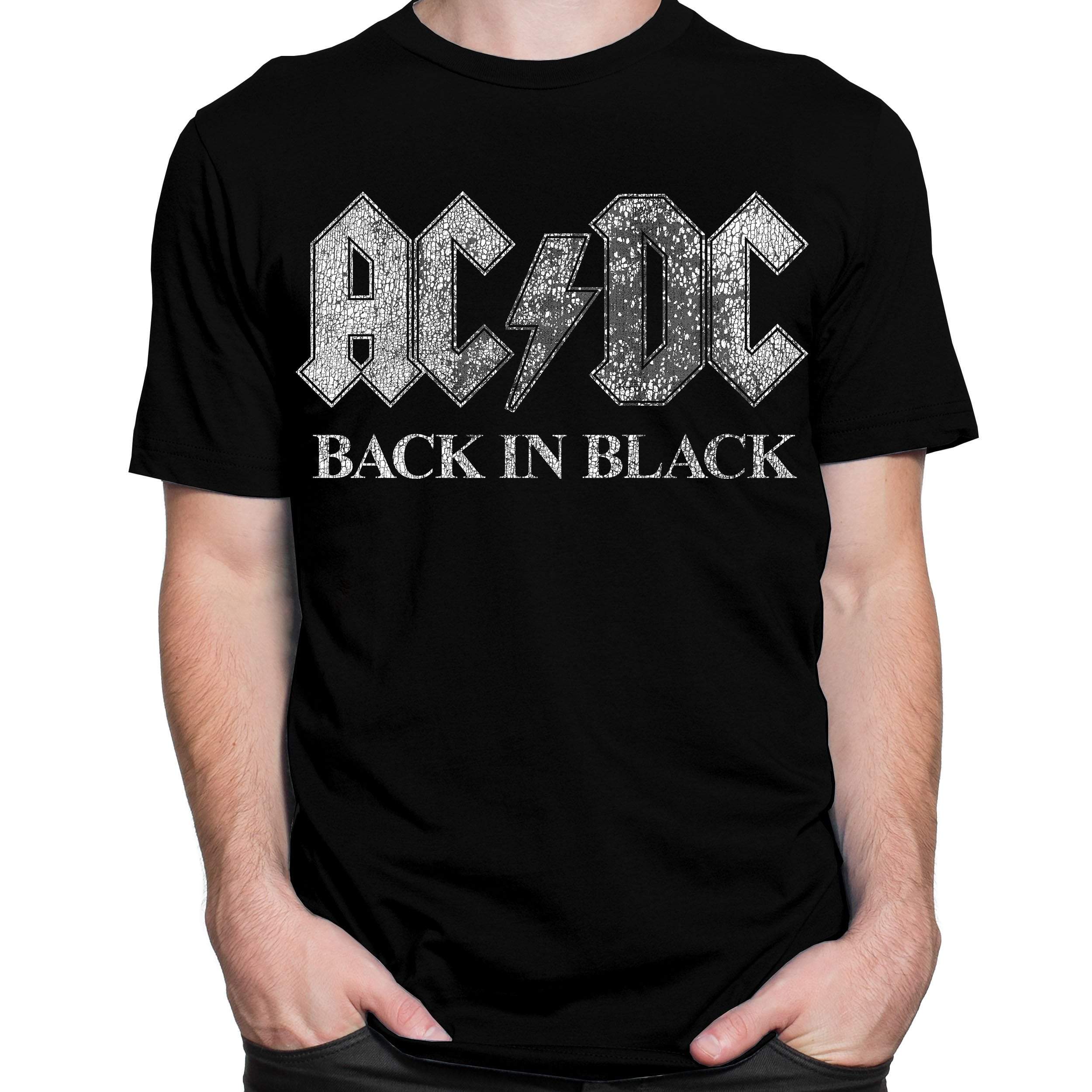 AC/DC Back In Black T-Shirt - Black - Get Down Art