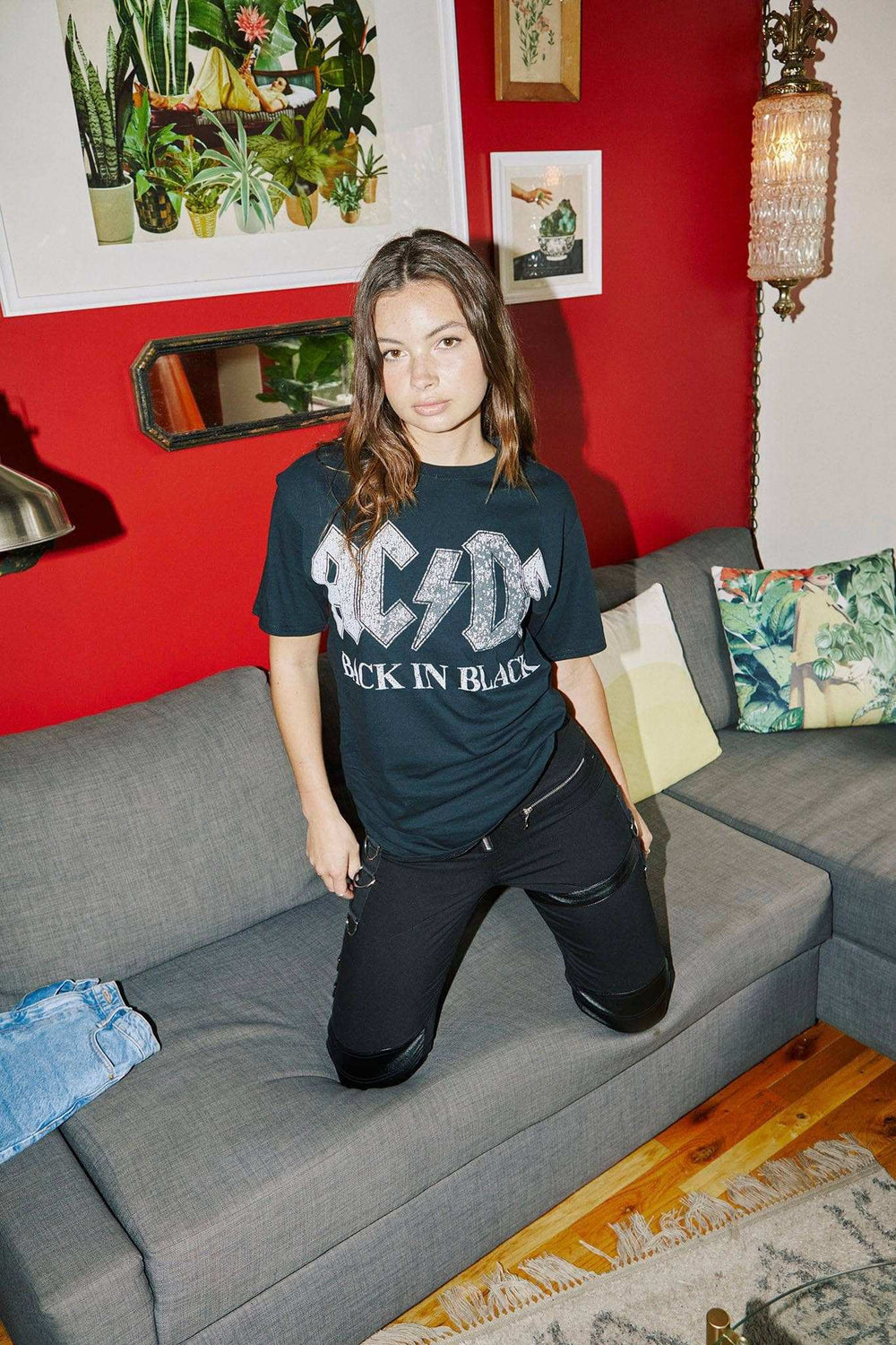 AC/DC Back In Black T-Shirt - Black - Get Down Art - Flyclothing LLC